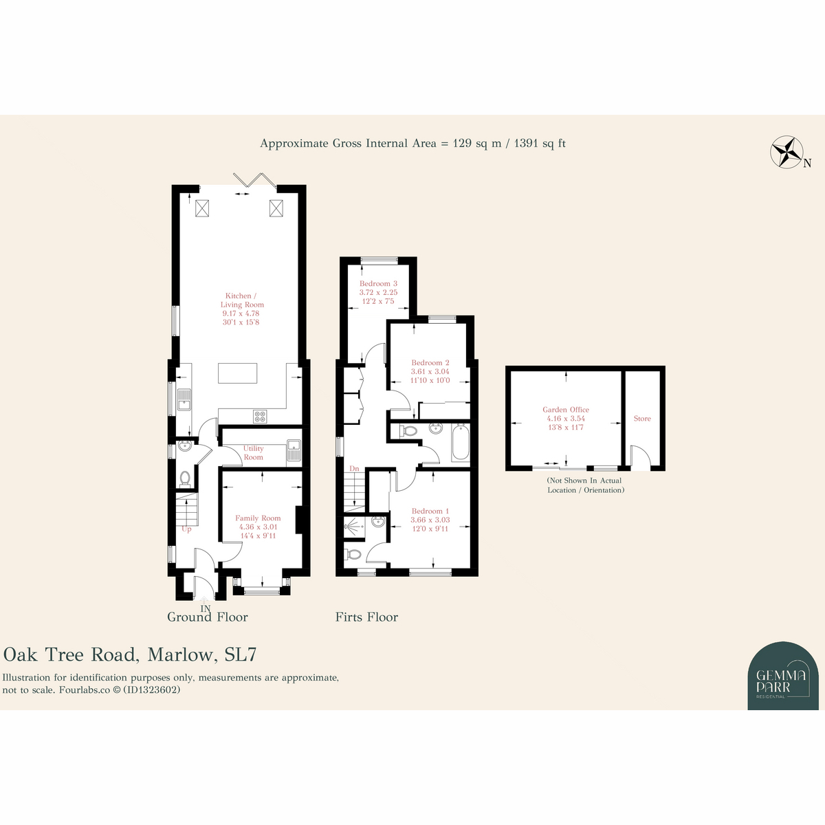 12, Oak Tree Road, Marlow floorplan