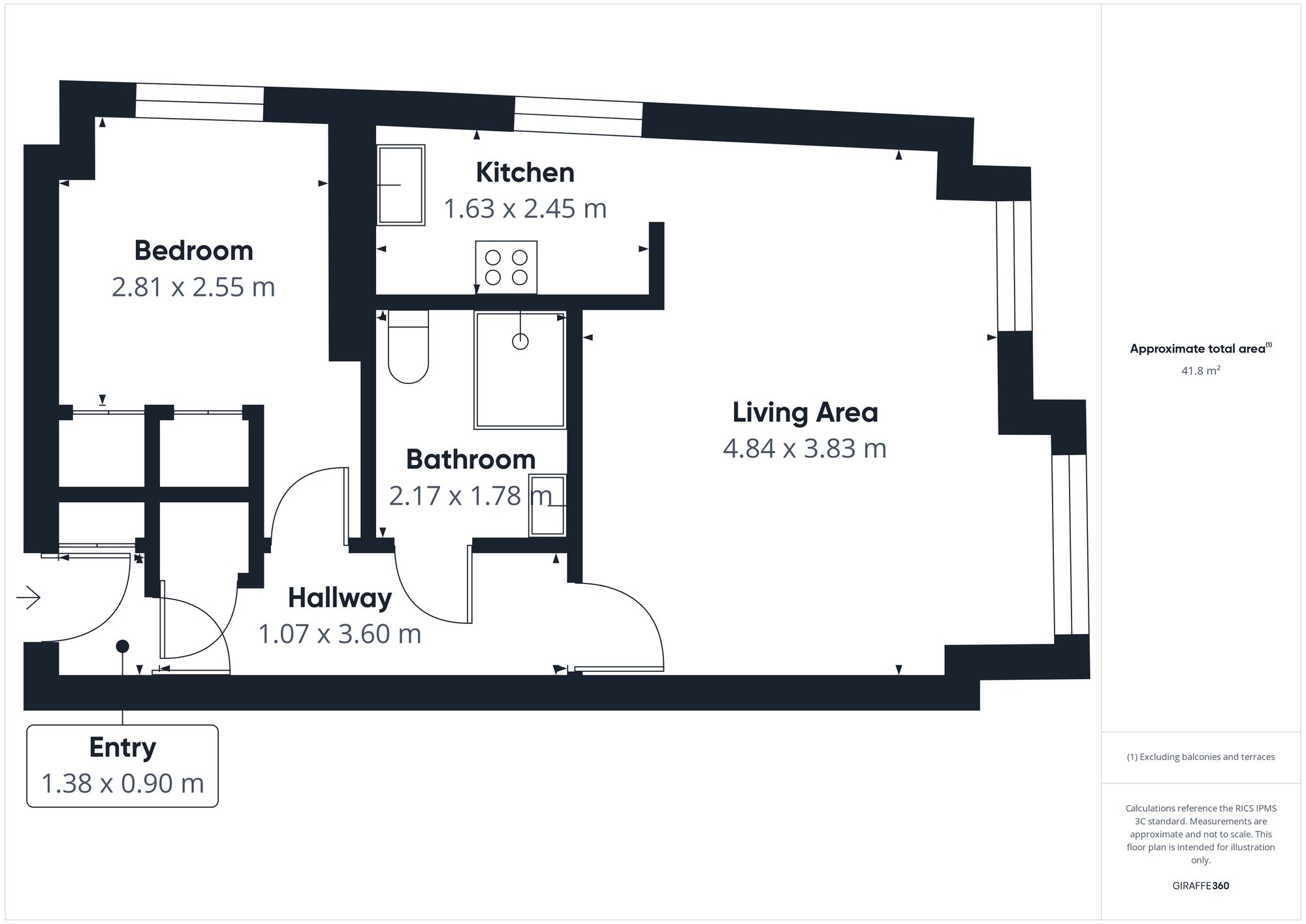 Flat 12, Redvers House Union Road, Crediton floorplan