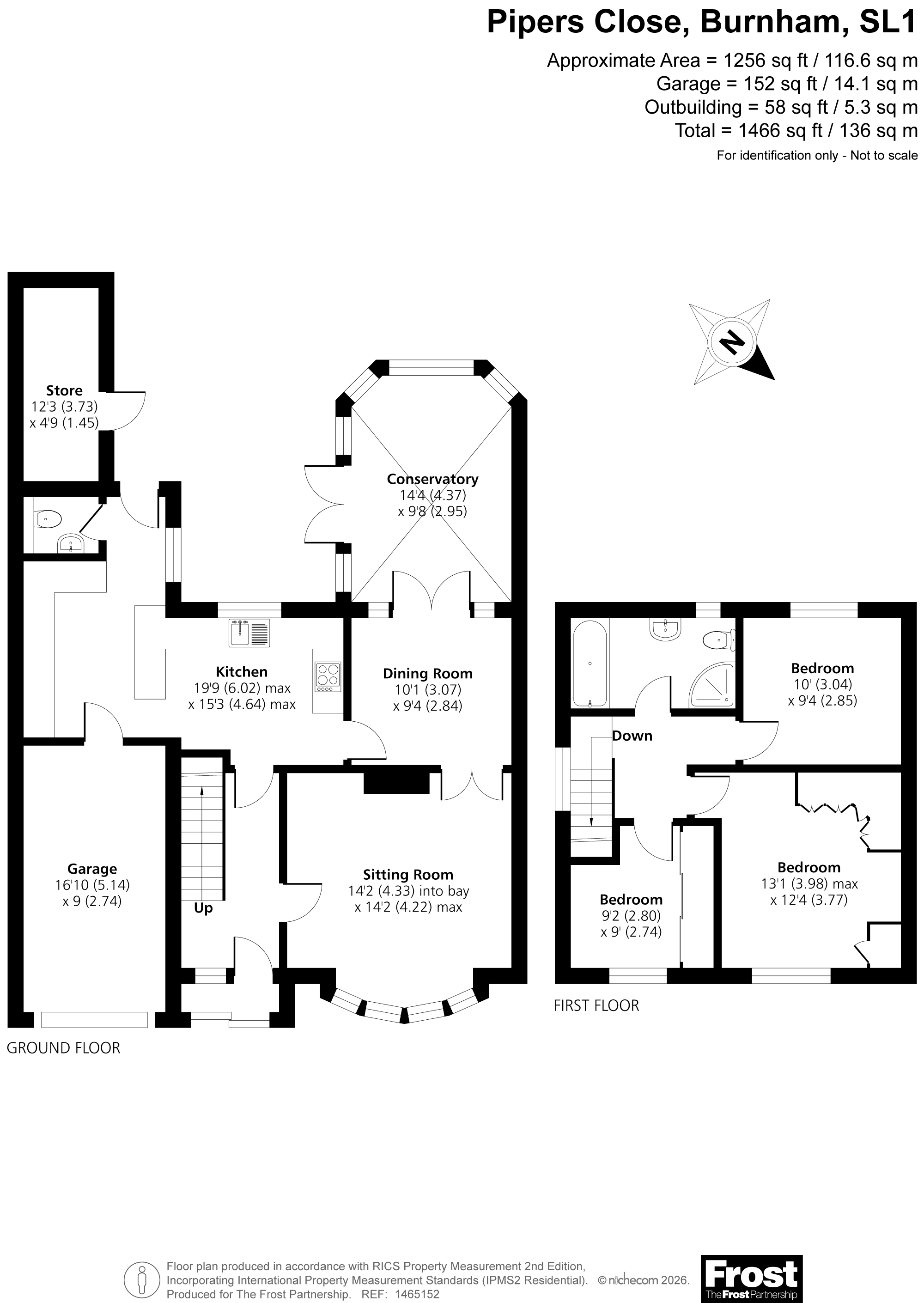 28, Pipers Close, Burnham floorplan