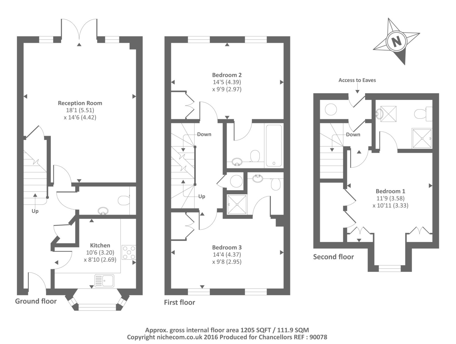 3 Bedrooms Town house to rent in Bowden Road, Ascot SL5