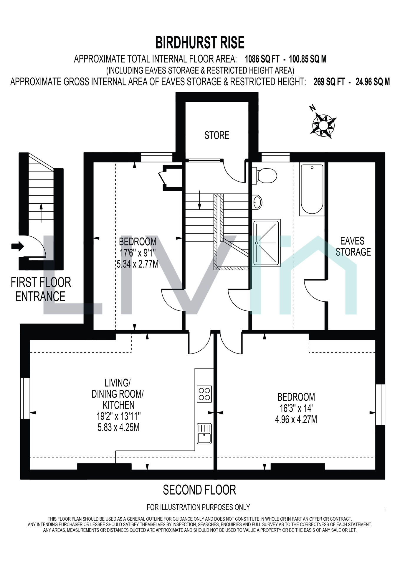 Flat B, South Croydon floorplan