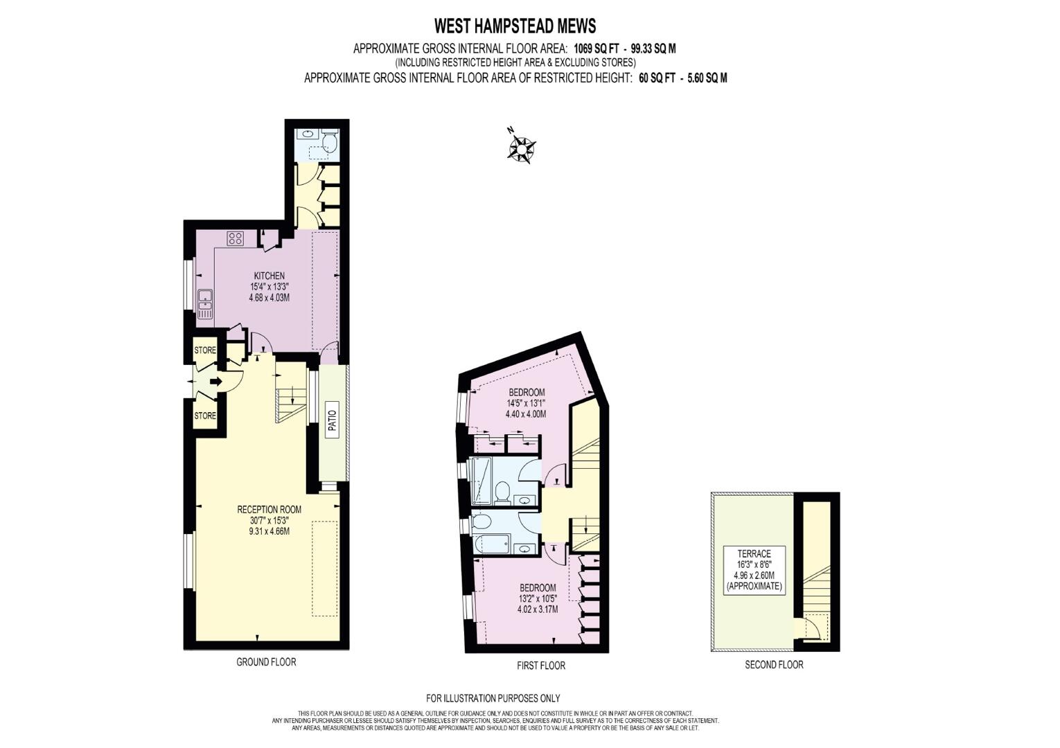 1B,, West Hampstead Mews, London floorplan