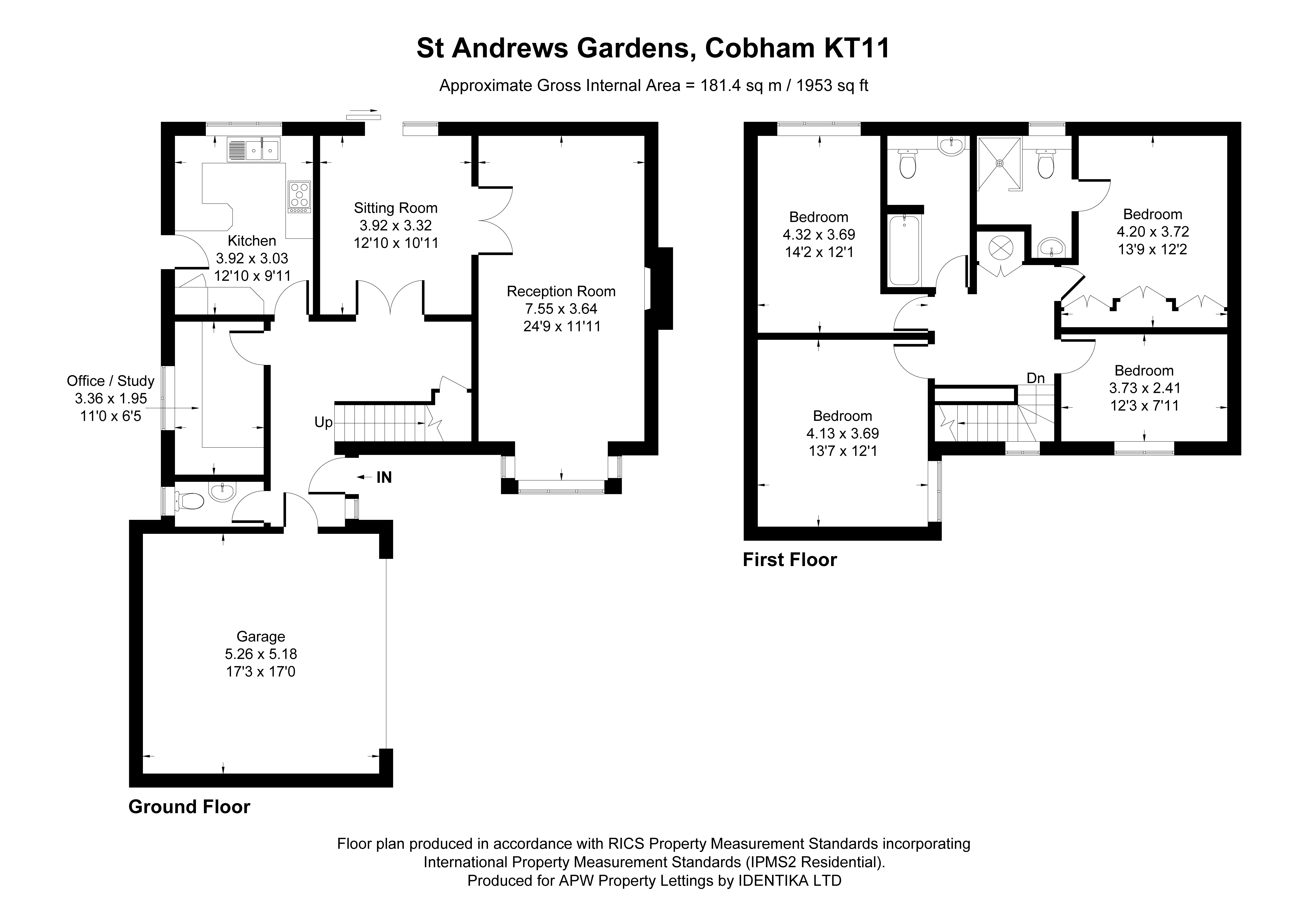37, St. Andrews Gardens, Surrey floorplan