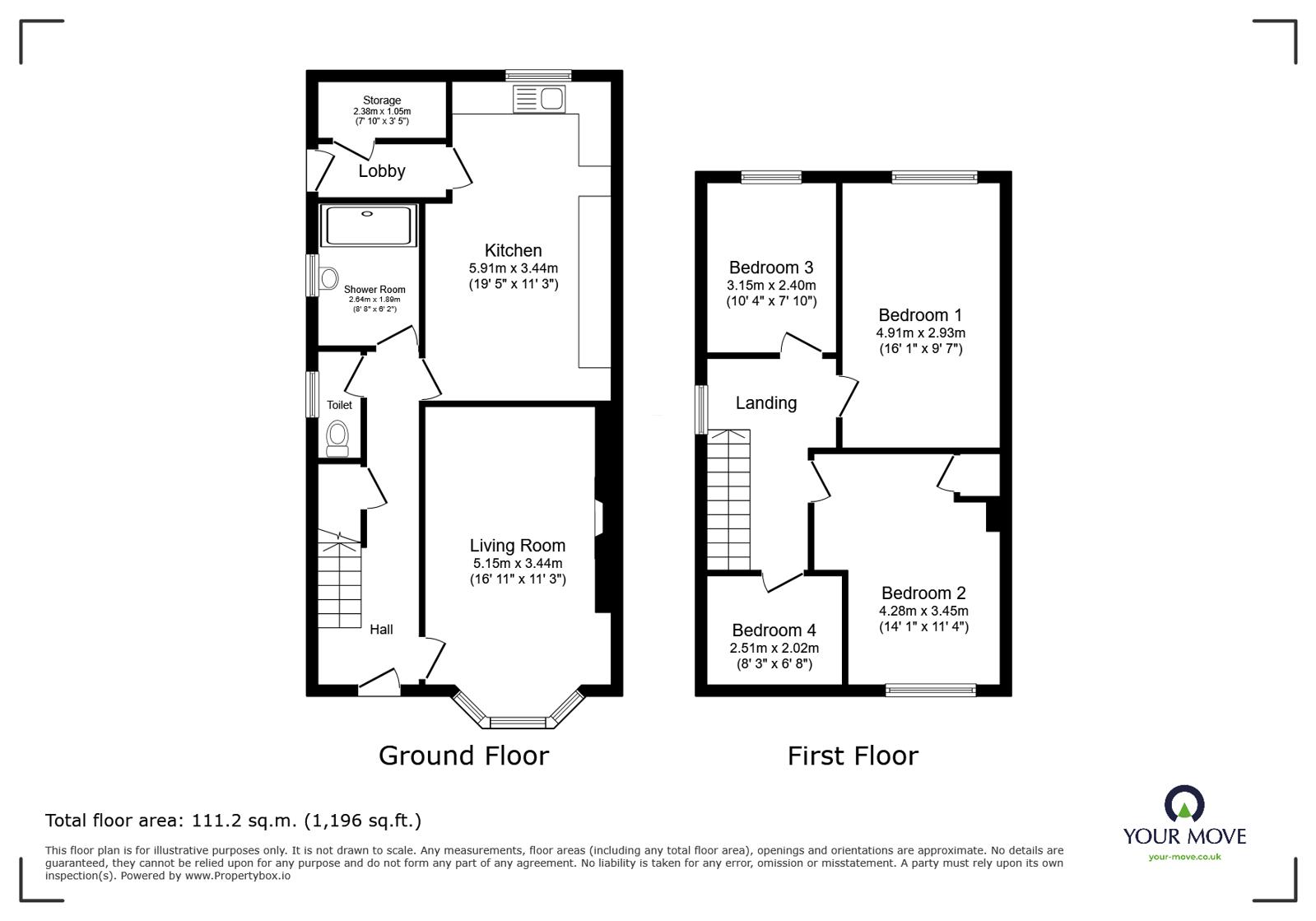 29, Elm Grove, Swadlincote floorplan