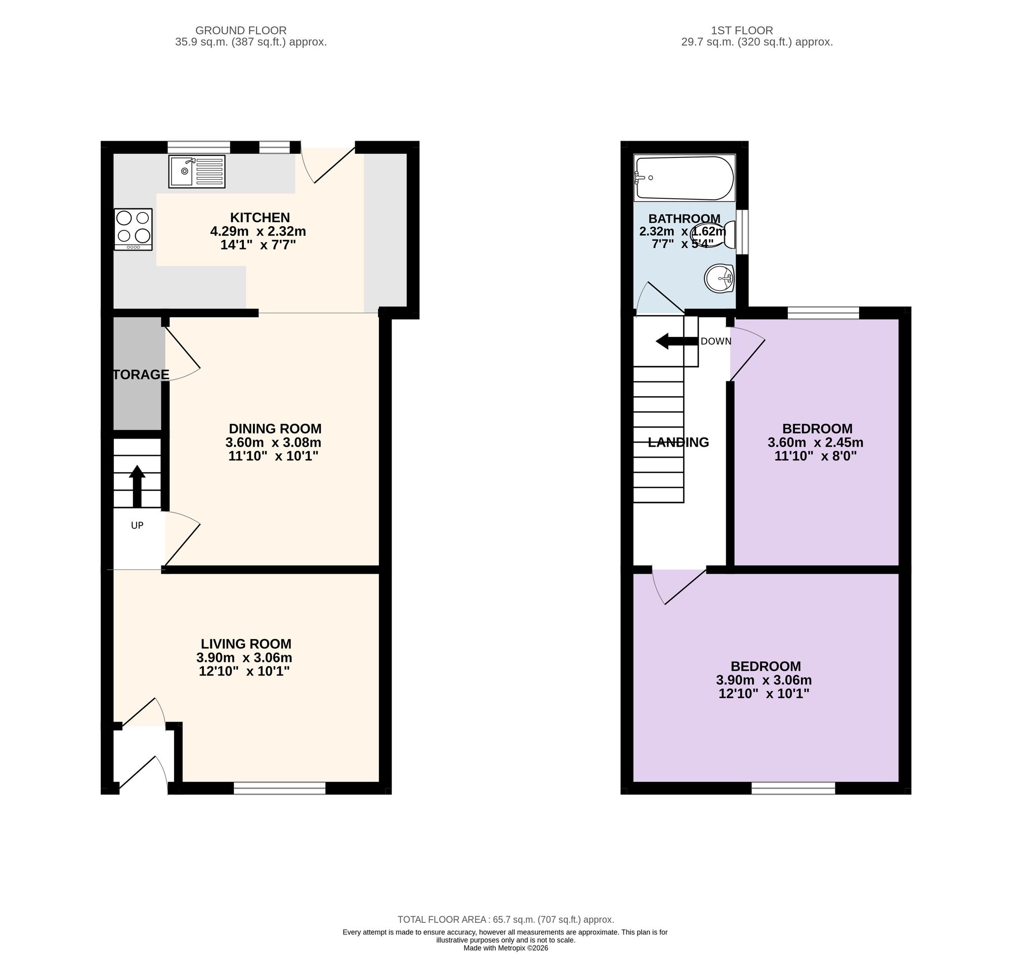17 Inglewhite Road, Preston floorplan