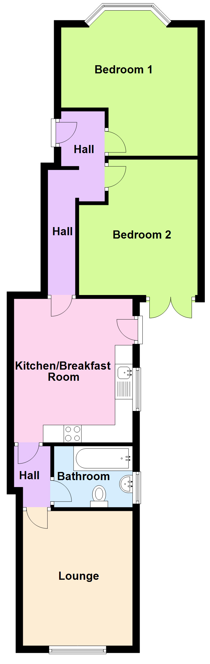 2 Bedrooms Flat to rent in Edith Road, Selhurst, London SE25