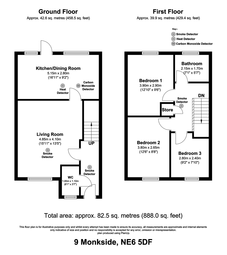 9, Monkside, Heaton floorplan
