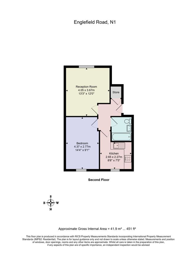 87c, Englefield Road, London floorplan
