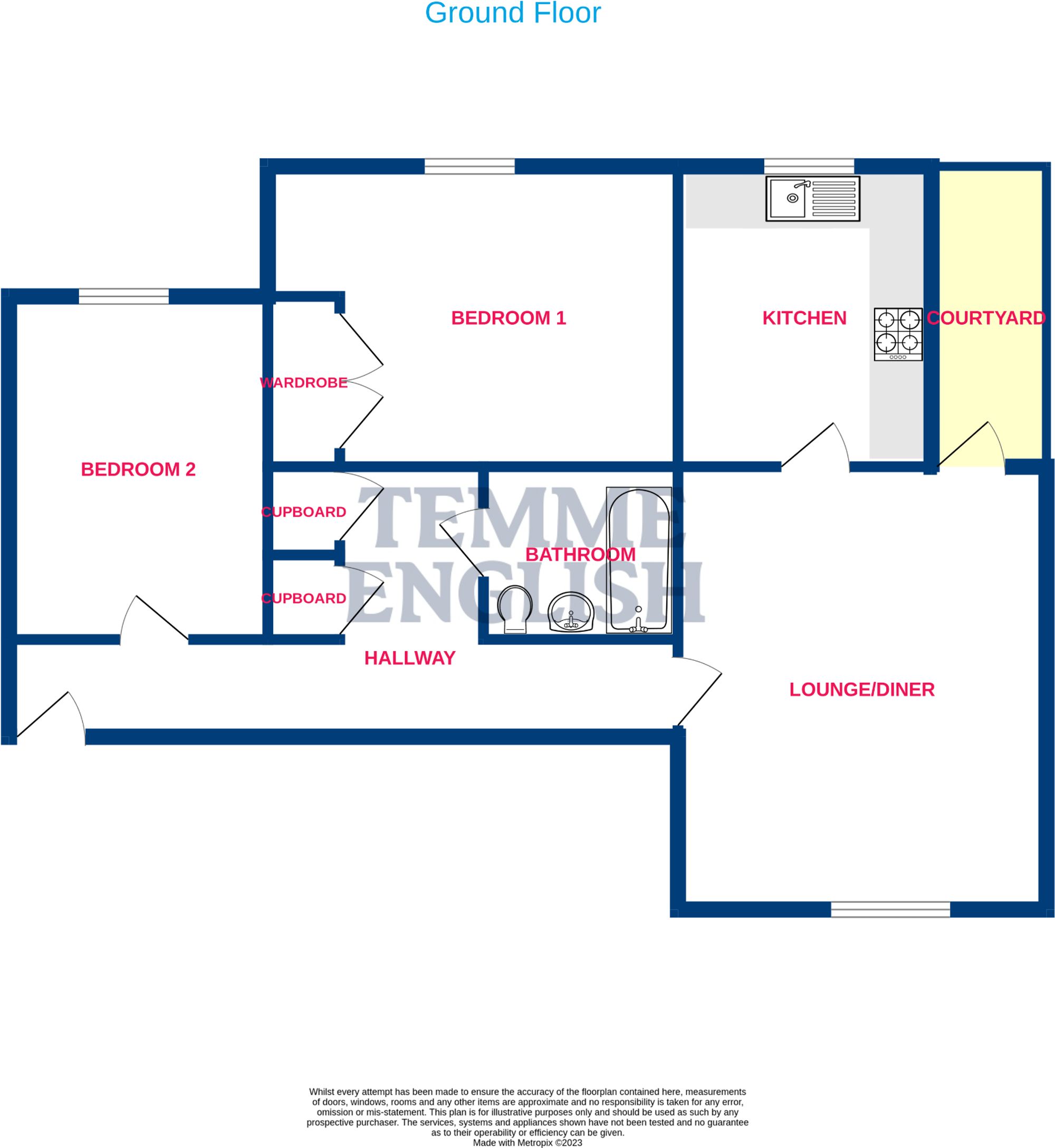 Flat 1, Salisbury Court Marlborough Drive, Basildon floorplan