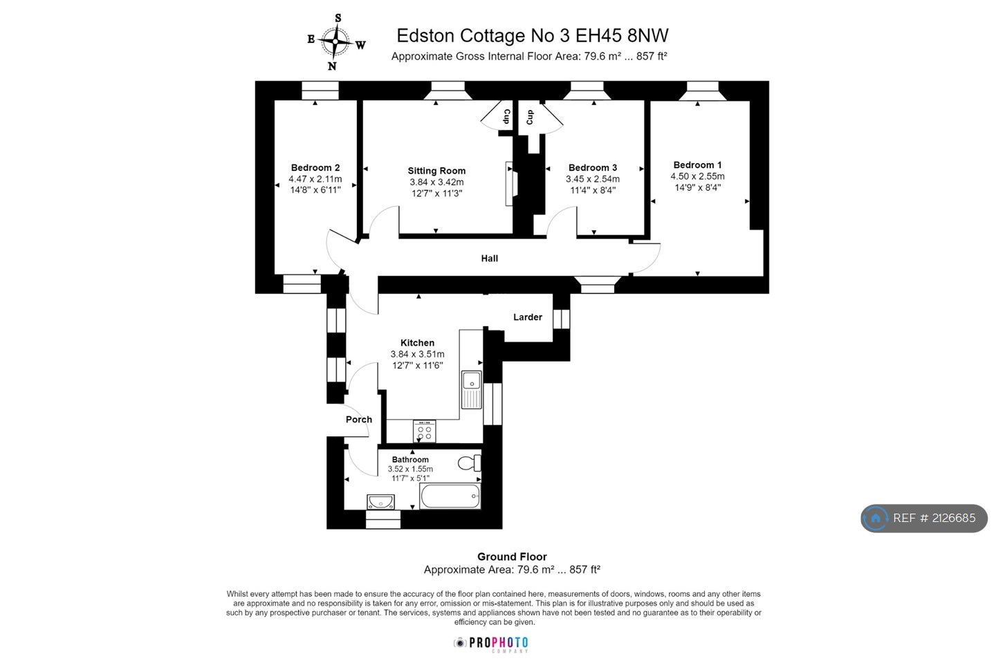 Edston Cottages, Peebles floorplan