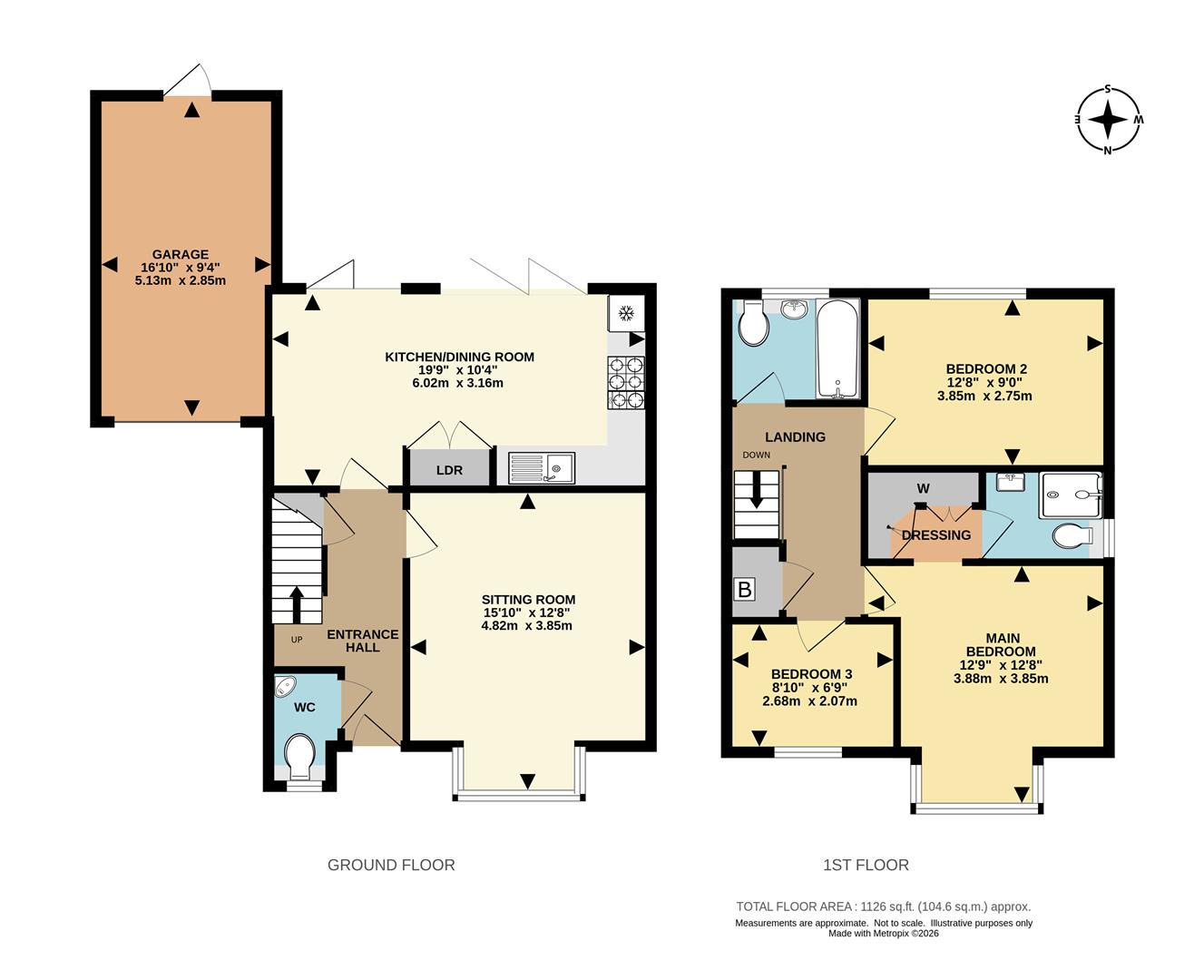 14, Ifield Close, Redhill floorplan