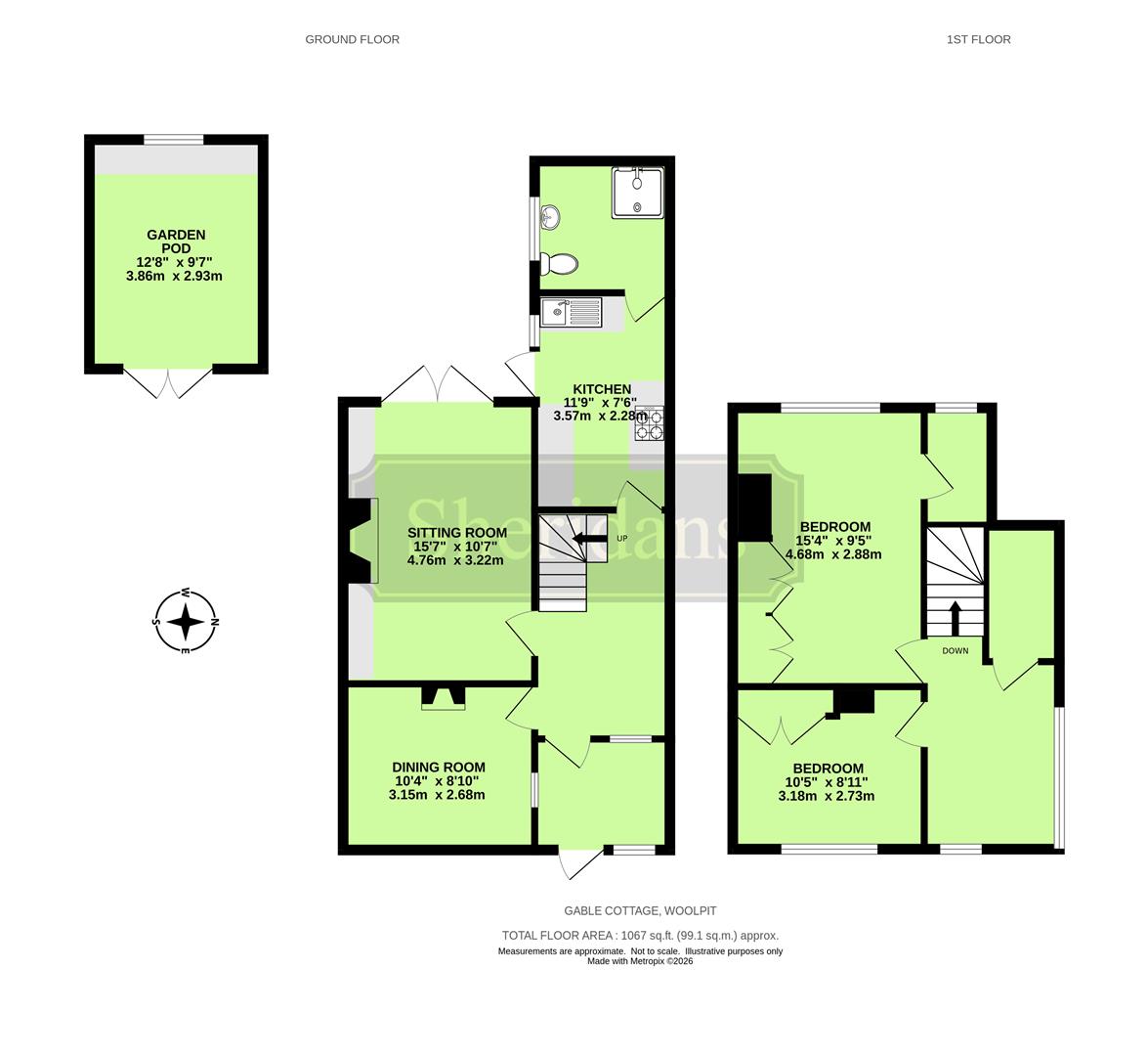 Gable Cottage, Green Road, Bury St. Edmunds floorplan