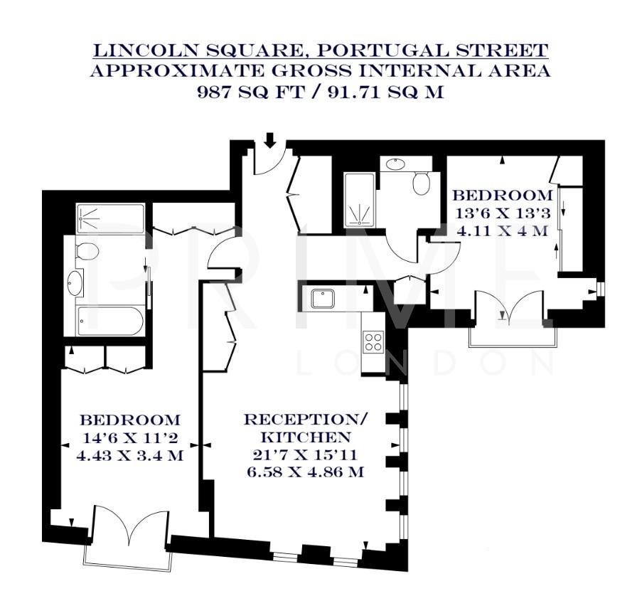 E104, Lincoln Square, 18 Portugal Street floorplan