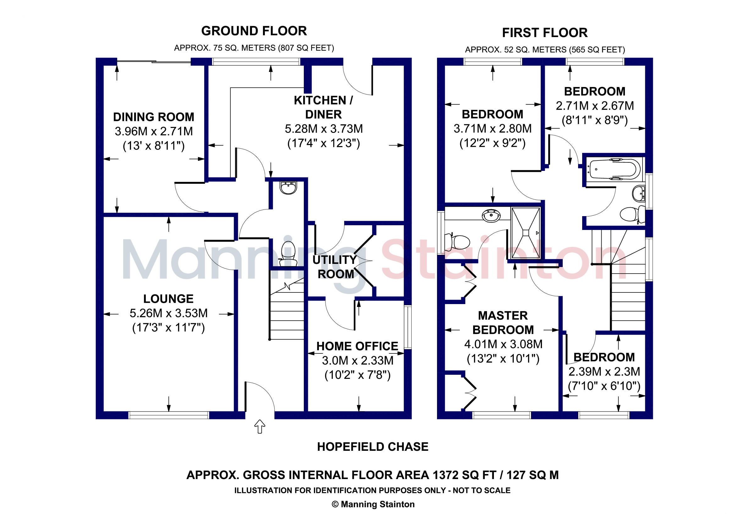 6, Hopefield Chase, Leeds floorplan