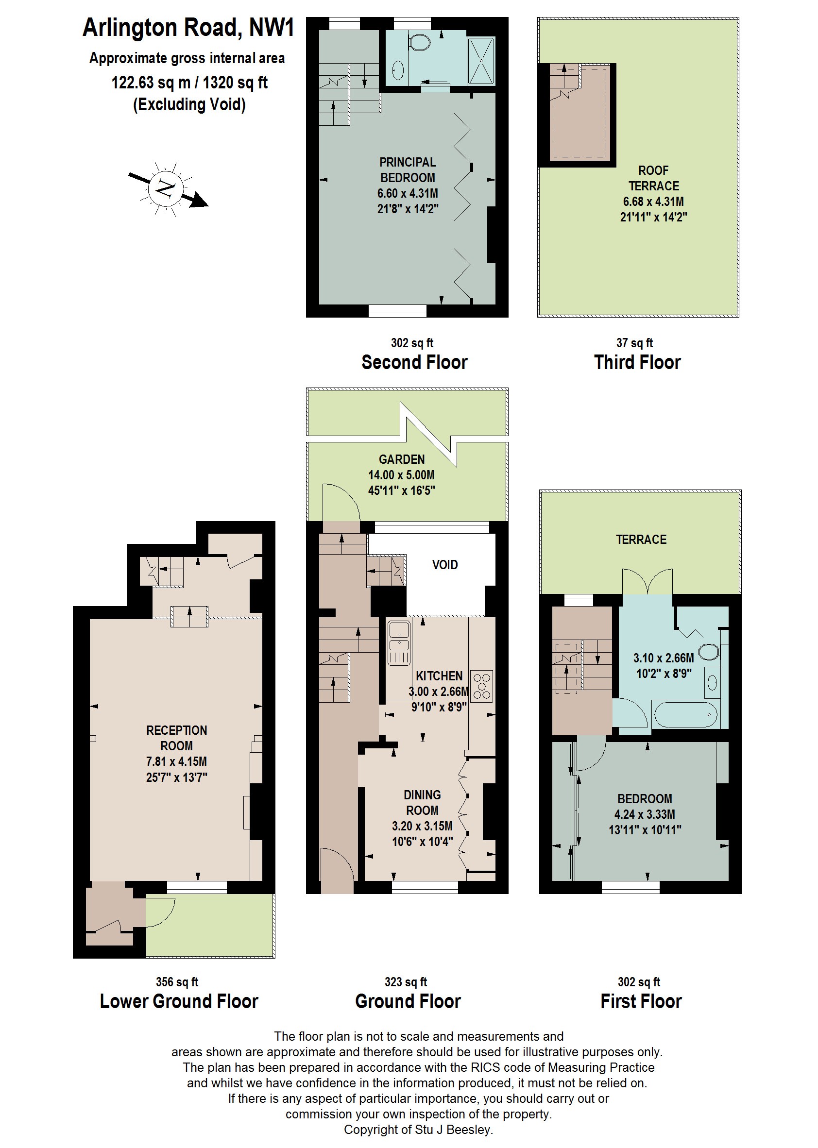 157, Arlington Road, London floorplan