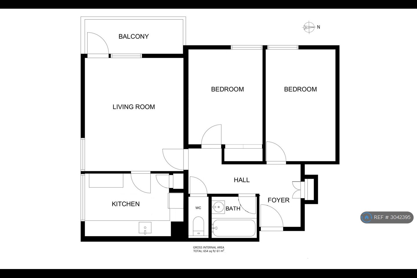Flat, Ellesmere Street, London floorplan