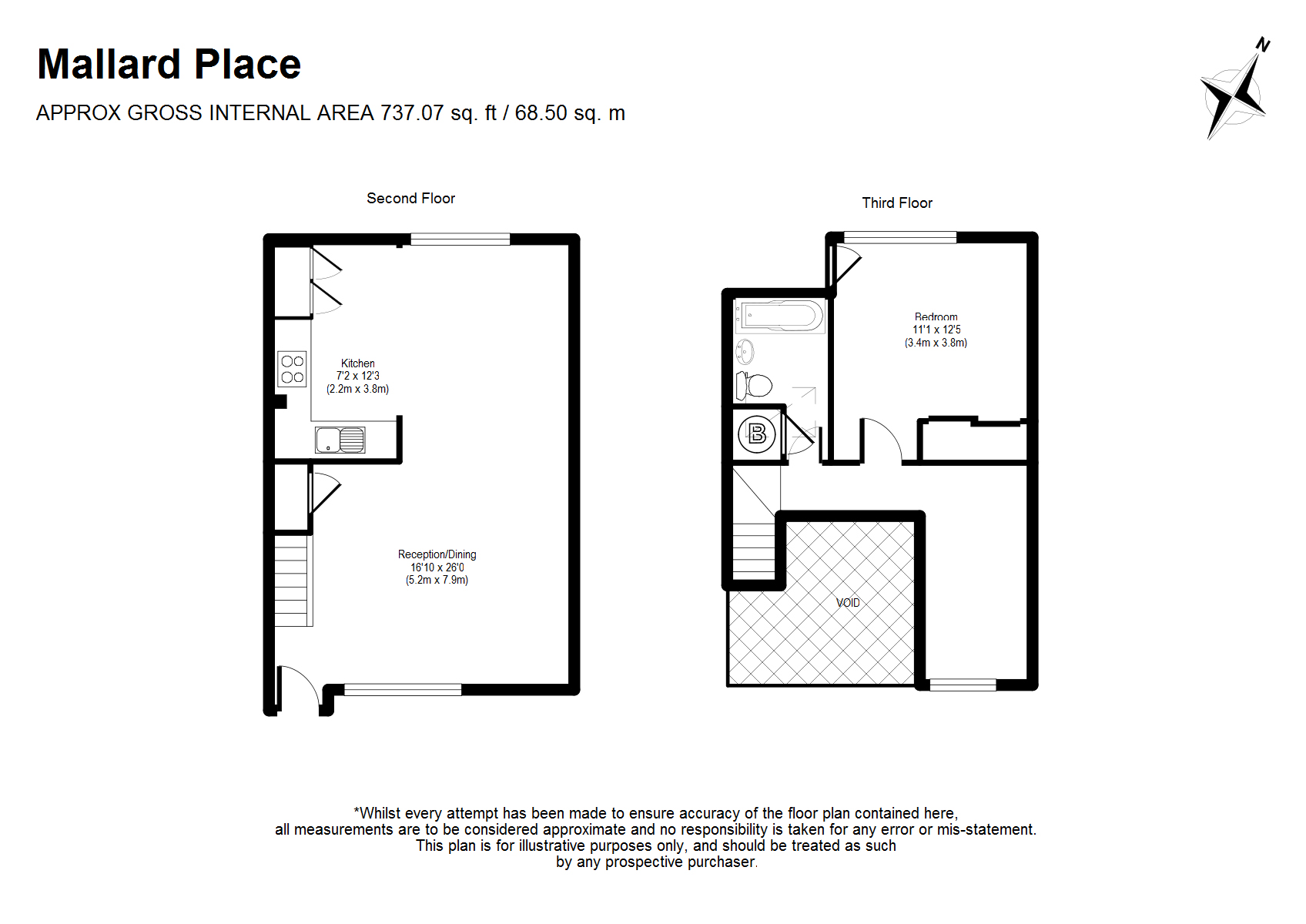 1 Bedrooms Flat to rent in Mallard Place, Twickenham TW1