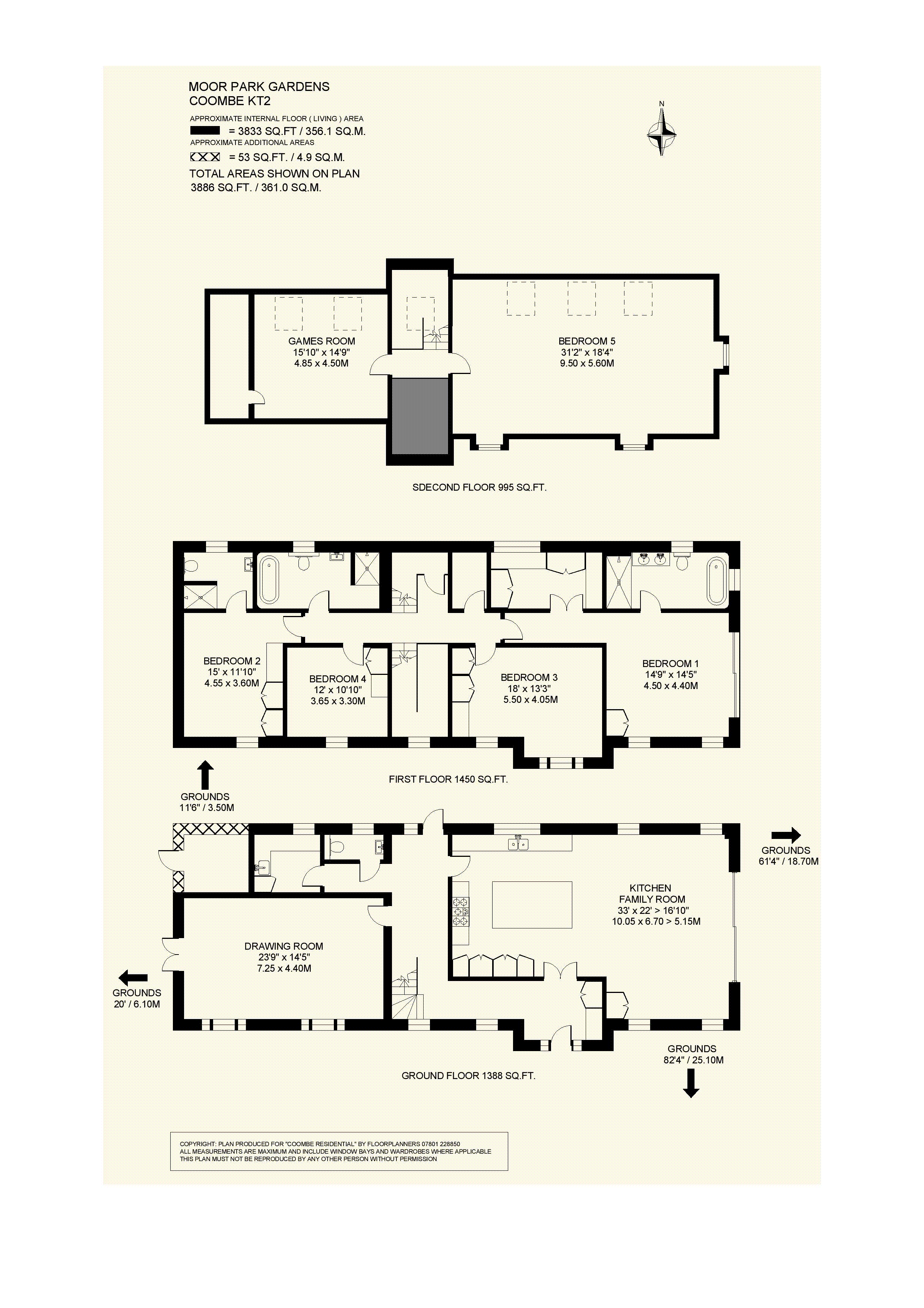 Acer House, 4, Moor Park Gardens, Surrey floorplan