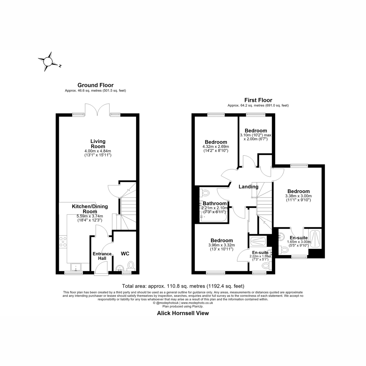 14, Alick Horsnell View, Chelmsford floorplan