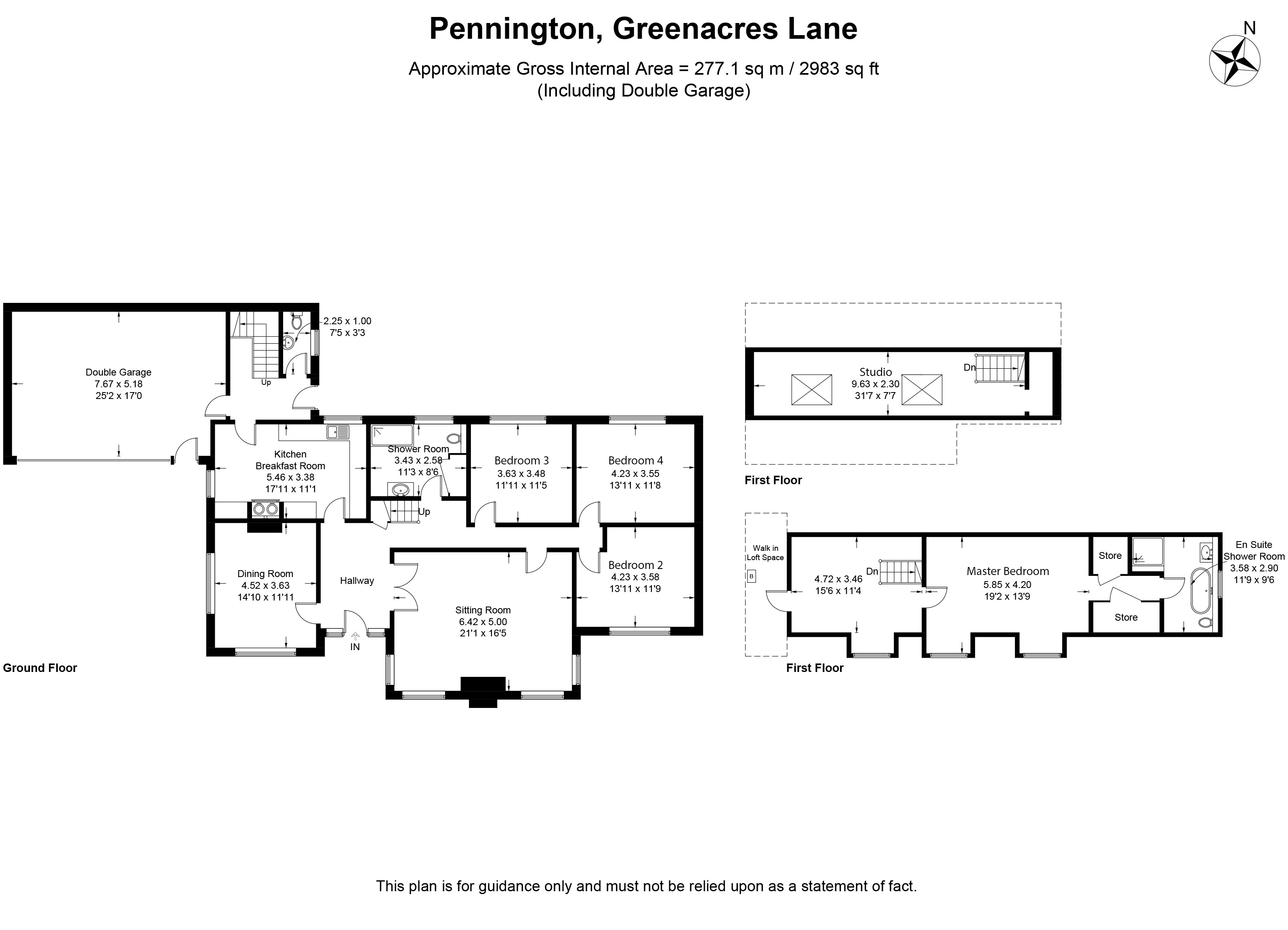Pennington, Greenacres Lane, Bewdley floorplan