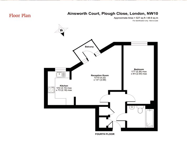 Flat 66, Ainsworth Court, 14, Plough Close, London floorplan