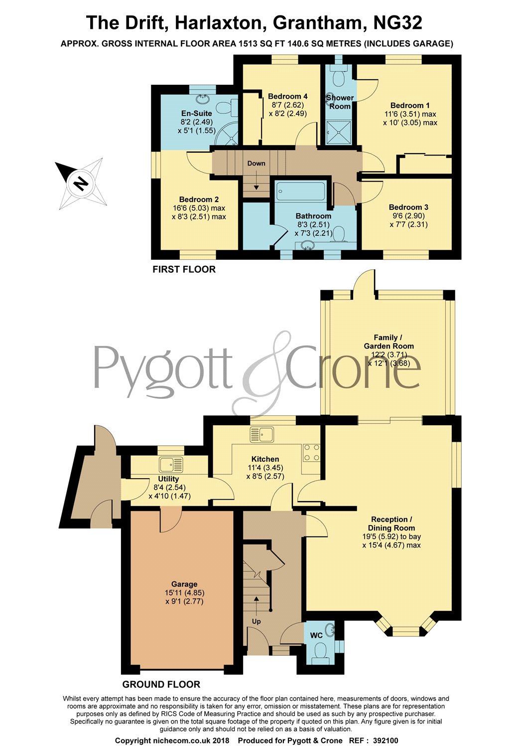 4 Bedrooms Detached house for sale in The Drift, Harlaxton NG32