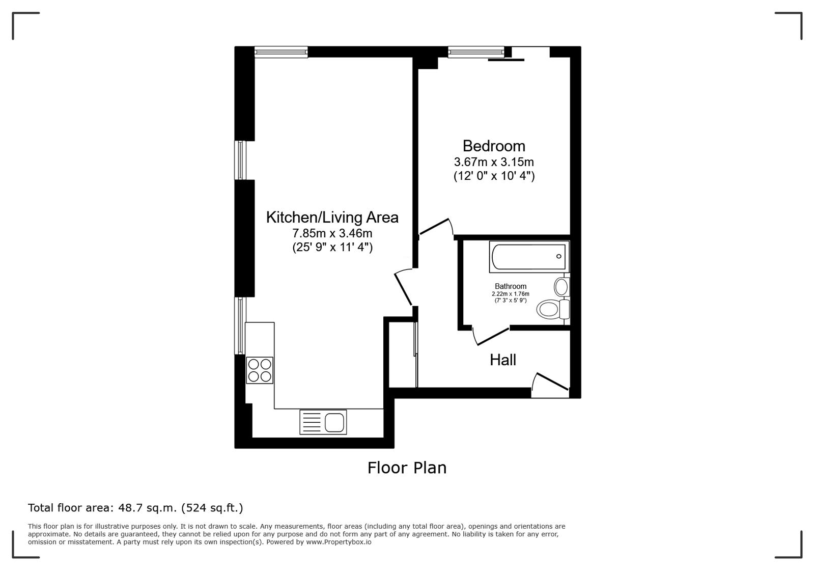 Flat 43, 2, Carraway Street, Berkshire floorplan