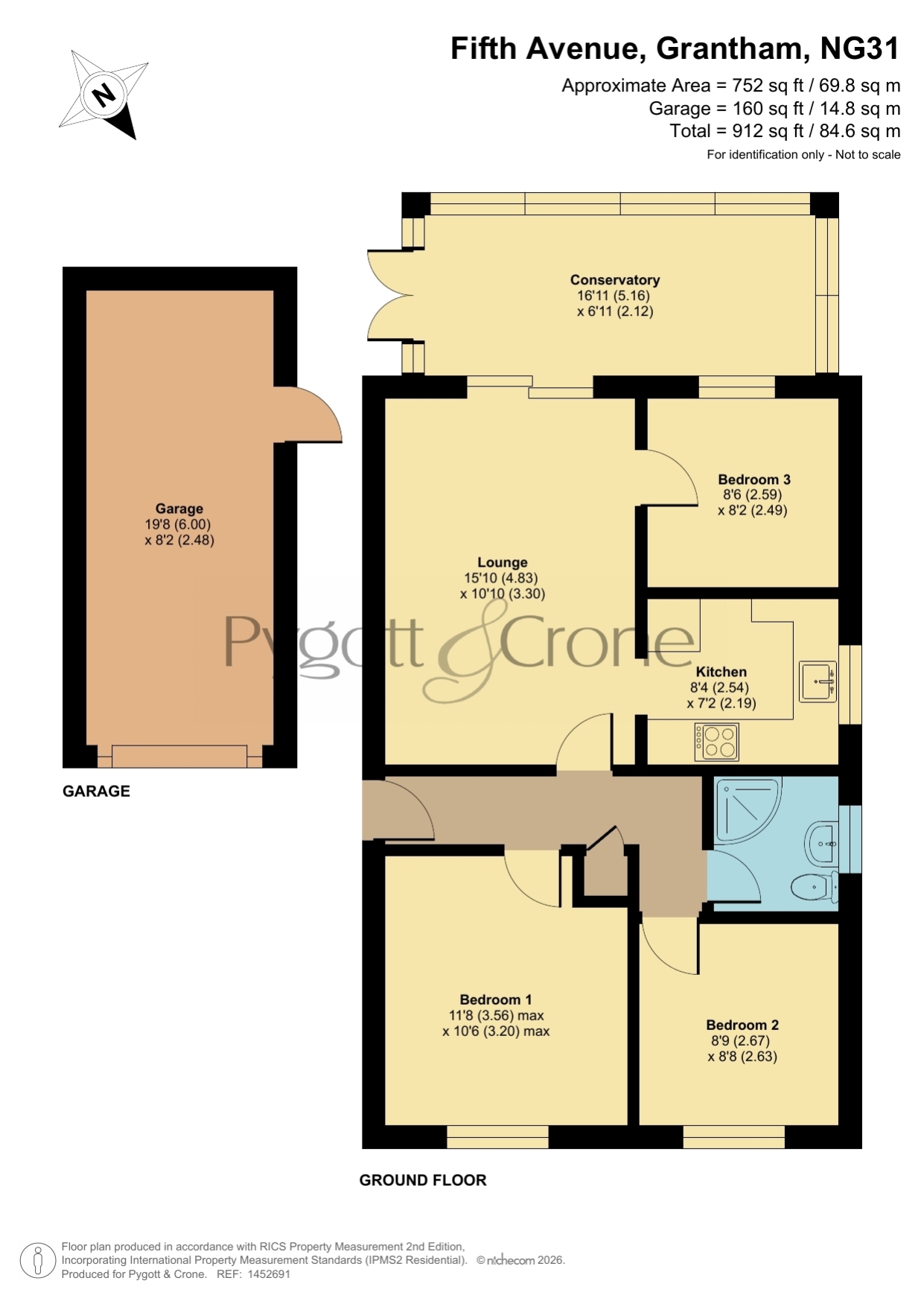 74, Fifth Avenue, Grantham floorplan