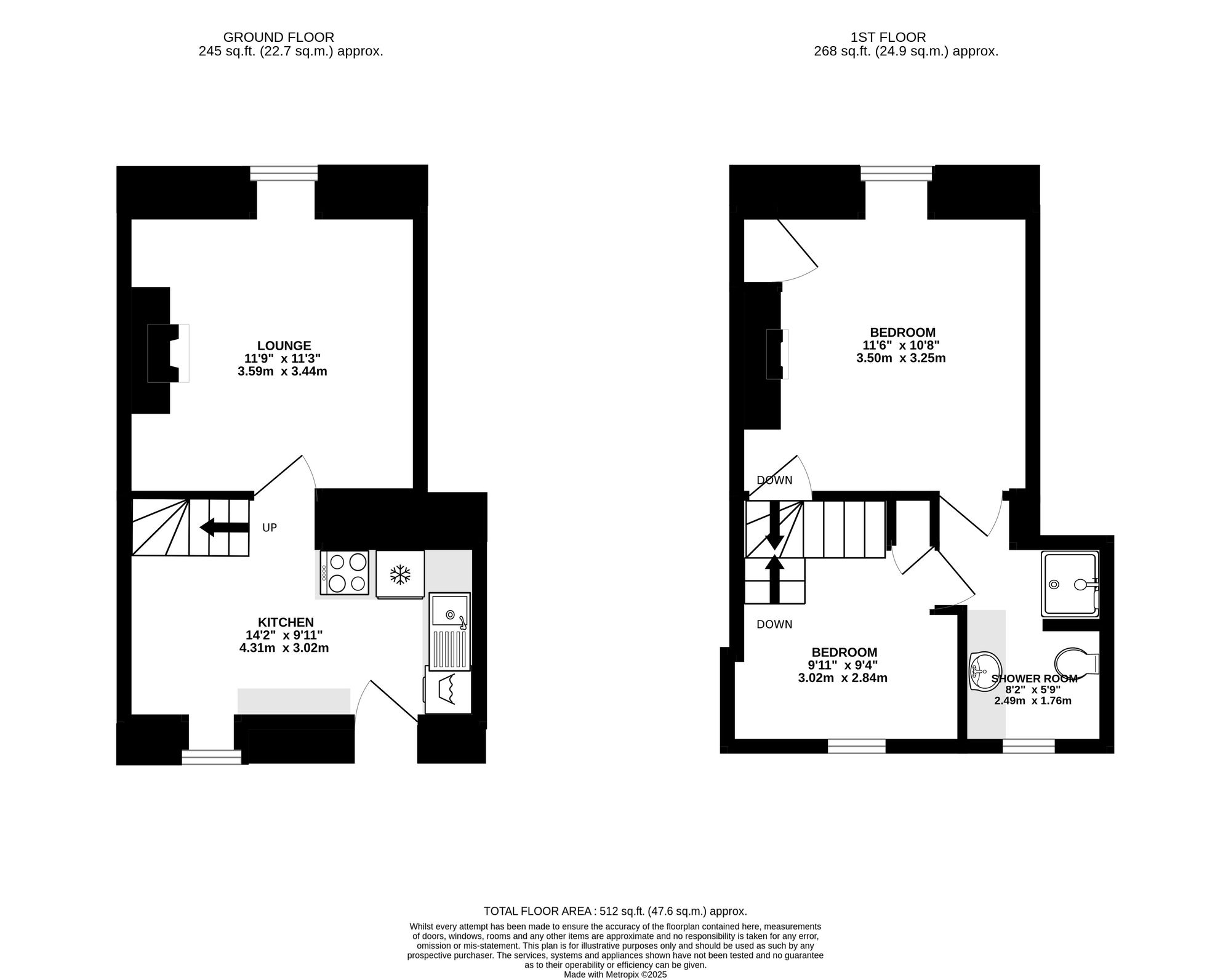3 New Row, Falmouth floorplan