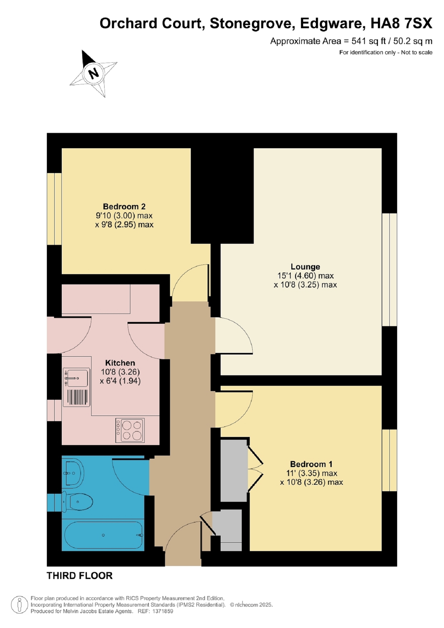 19a Orchard Court, Stonegrove, Edgware floorplan