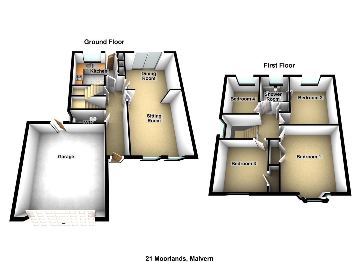 The Moorlands, Malvern WR14, 4 bedroom detached house for sale