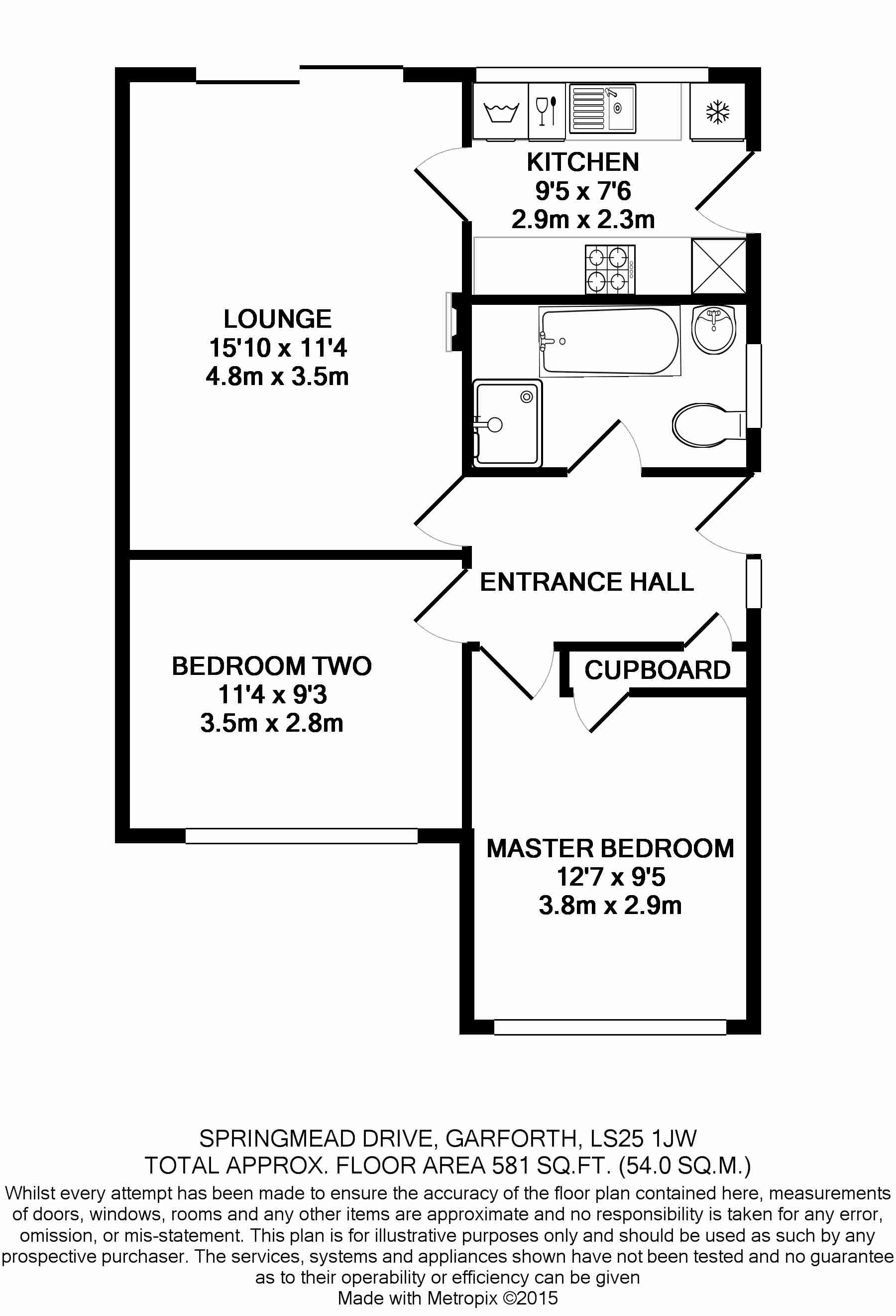 2 Bedrooms Semi-detached bungalow to rent in Springmead Drive, Garforth, Leeds LS25