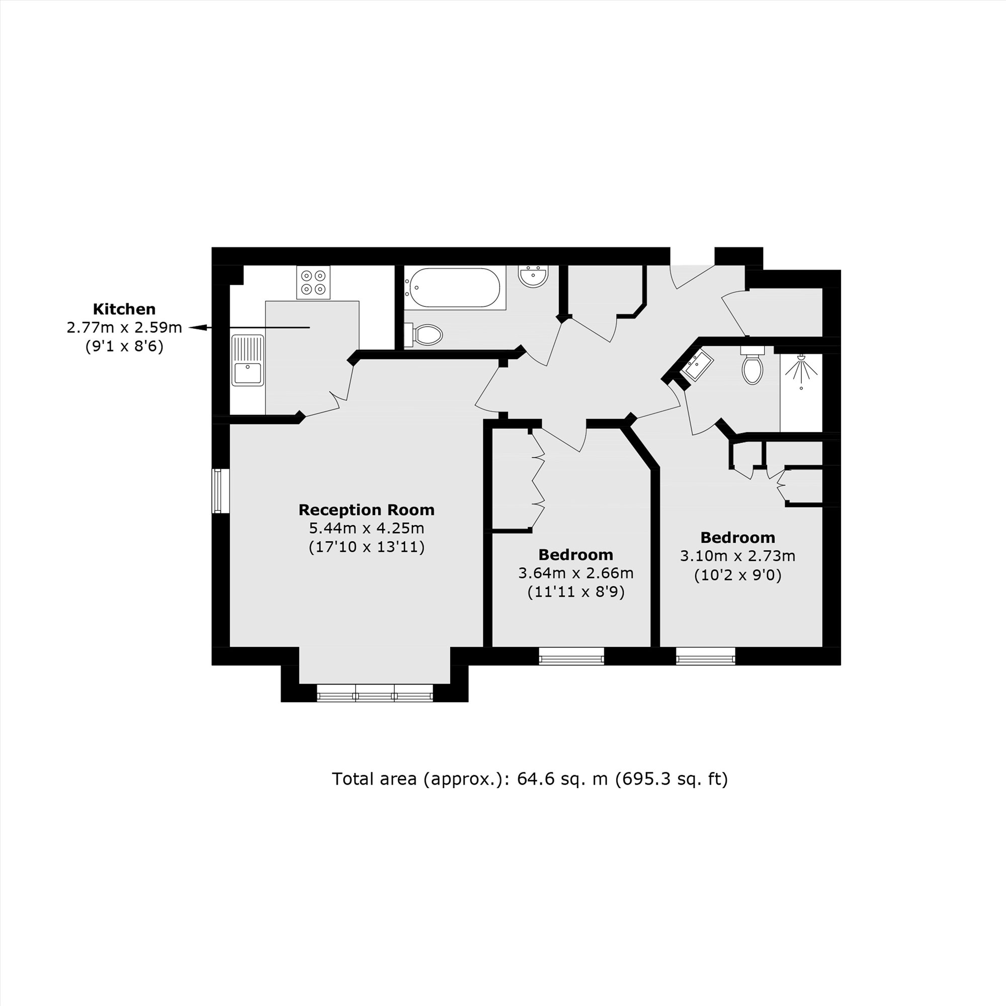 15, Perkin Close, Hounslow floorplan