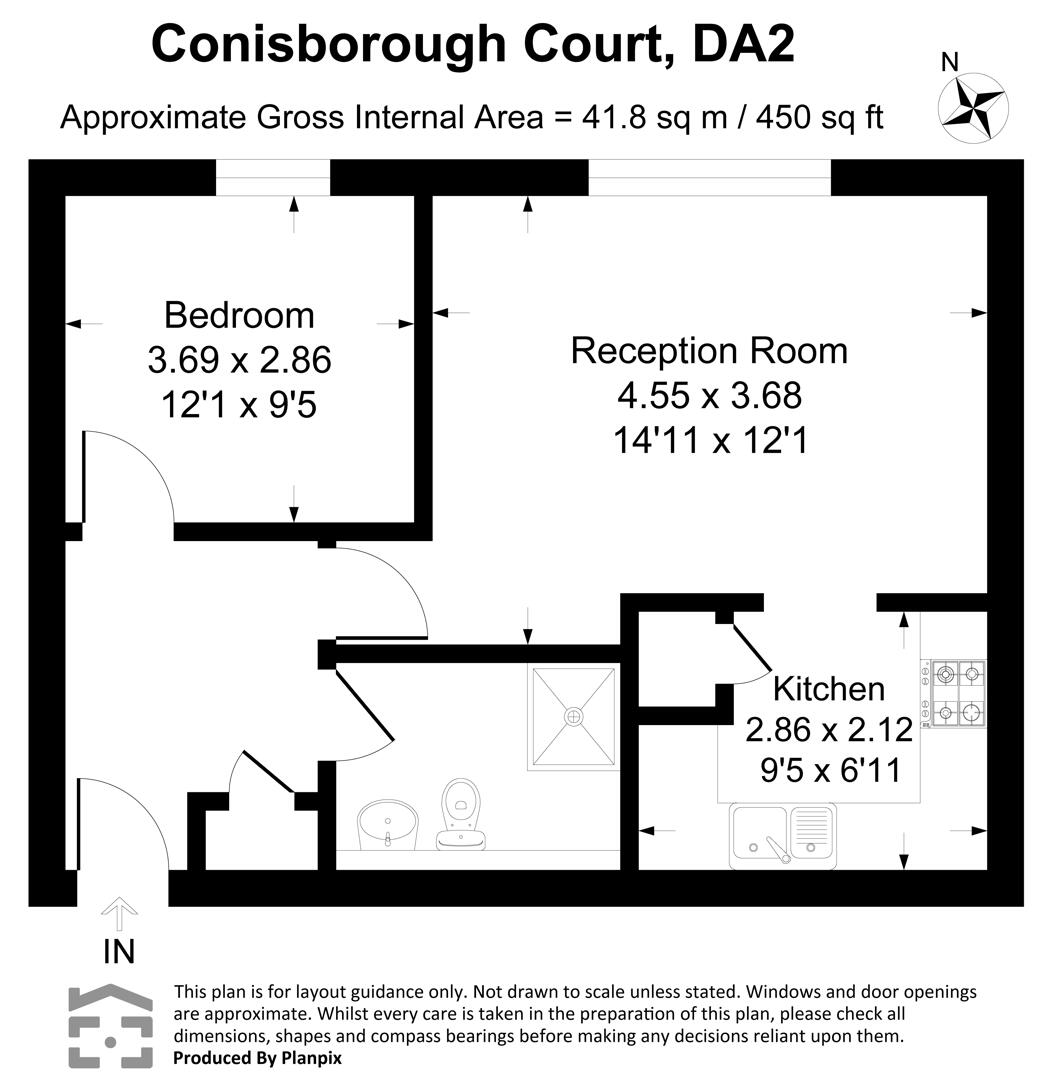 15, Conisborough Court, Dartford floorplan