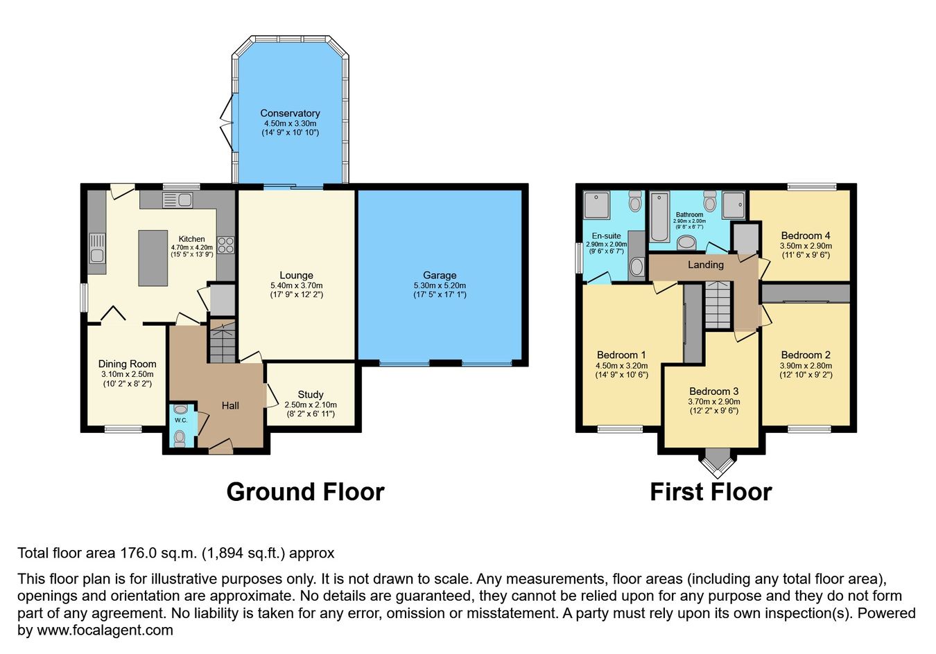 10, Rowley Croft, Pontefract floorplan