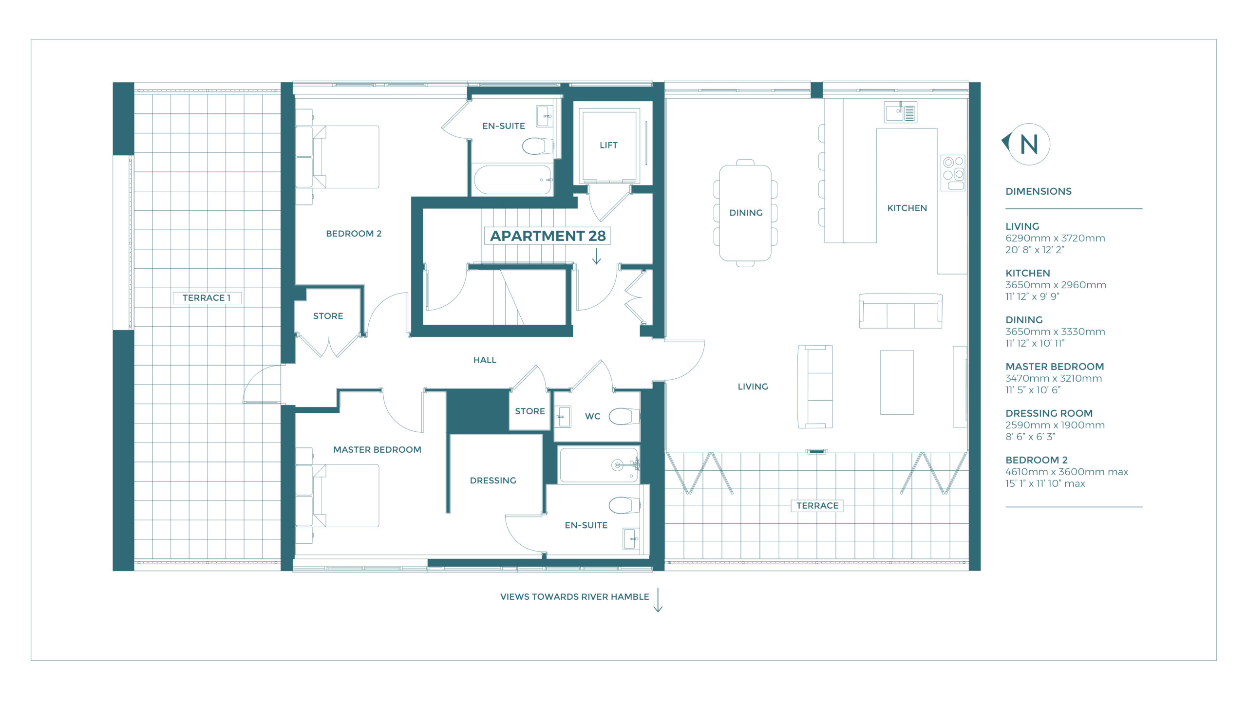 Shackleton Penthouse, Newtown Road floorplan