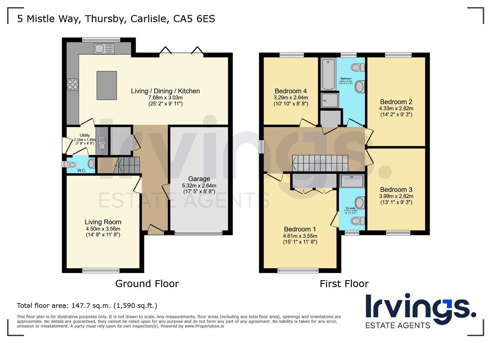 5, Mistle Way, Carlisle floorplan