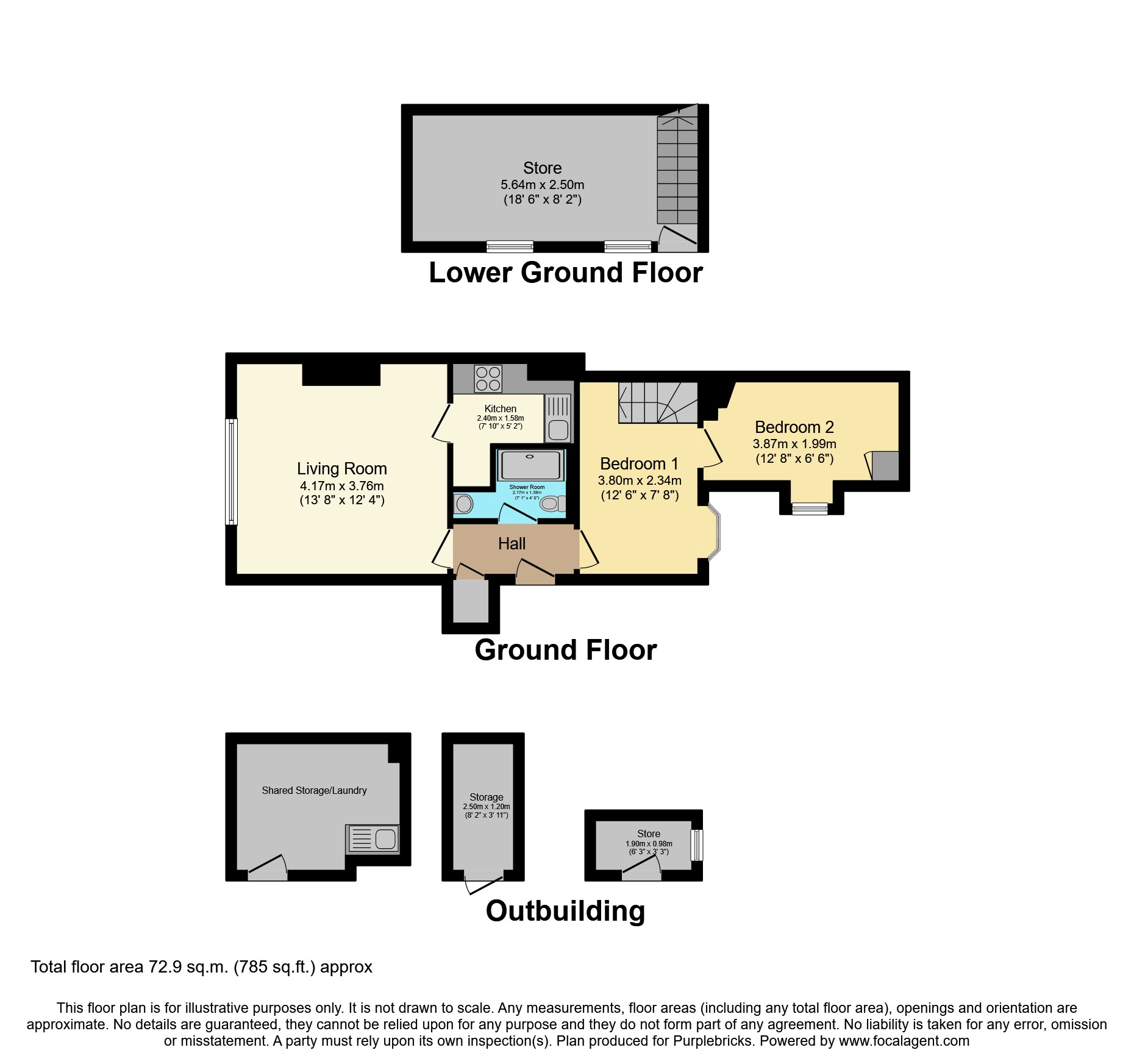 37 First Floor Right, Balmoral Place, Aberdeen floorplan