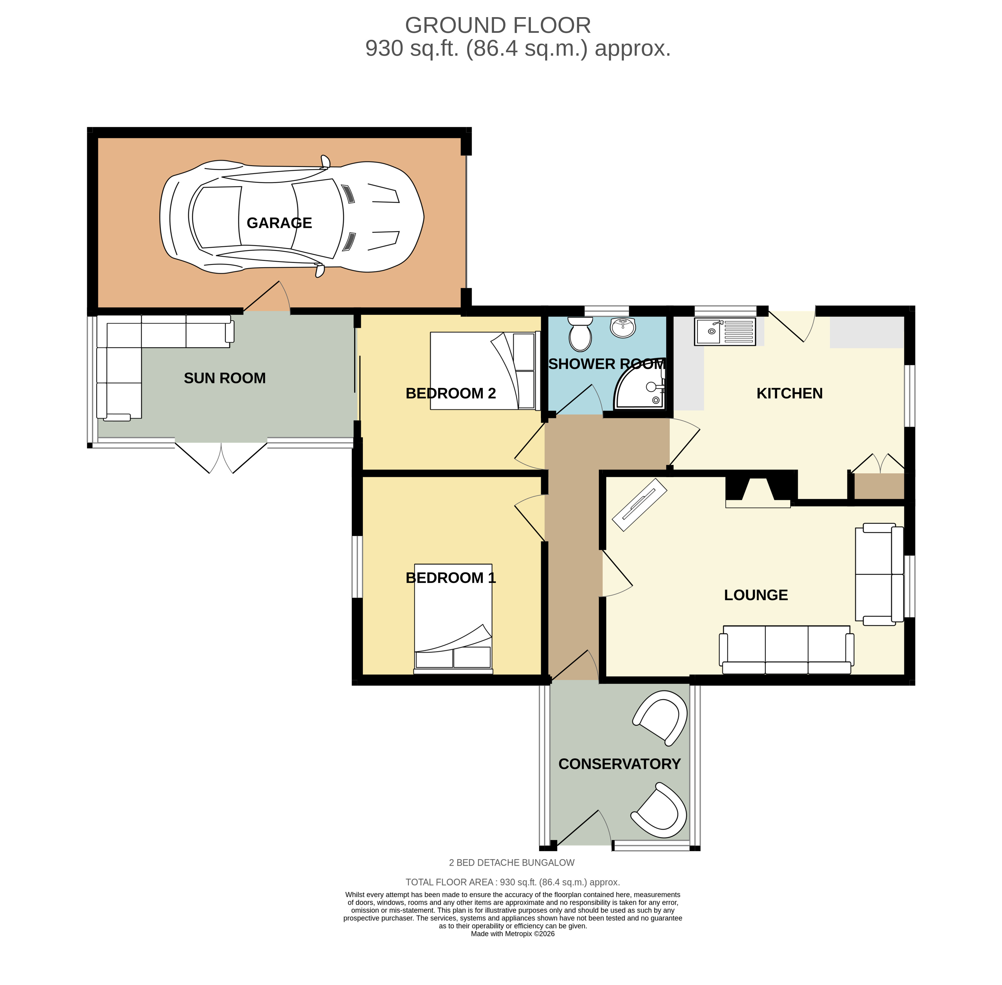 21, Tregrea Estate, Camborne floorplan