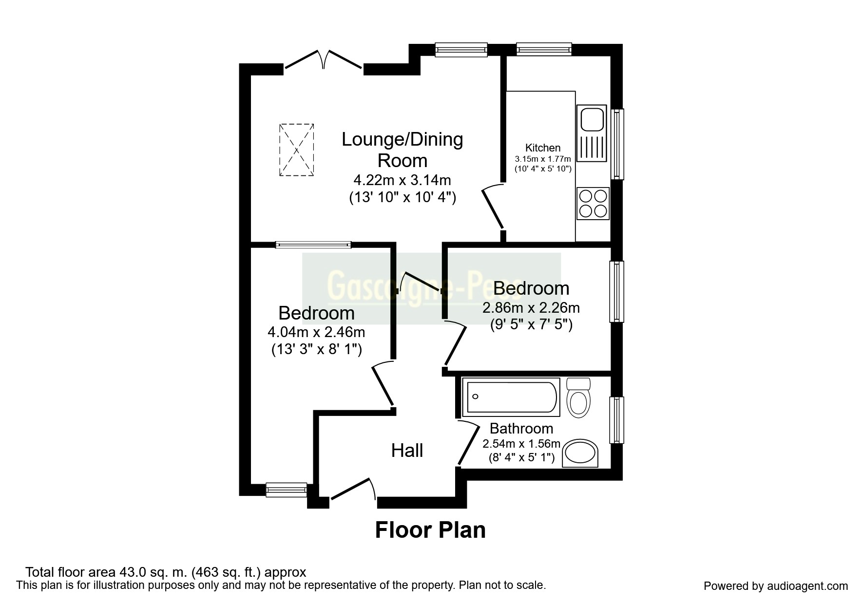 2 Bedrooms Flat to rent in The Piccards, Chestnut Avenue, Guildford GU2