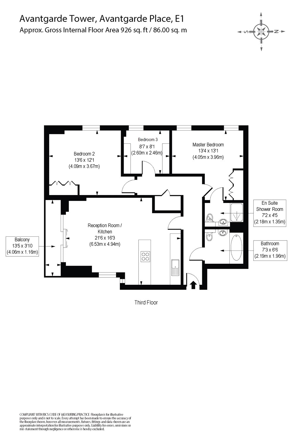 3 Bedrooms Flat to rent in Avantgarde Tower, 1 Avantgarde Place, London E1