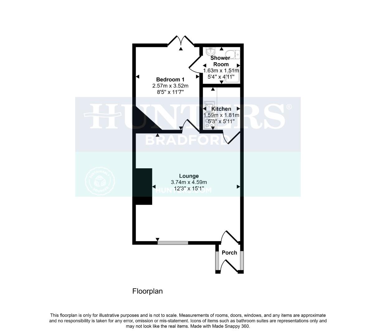 25, Moor Top Road, Bradford floorplan