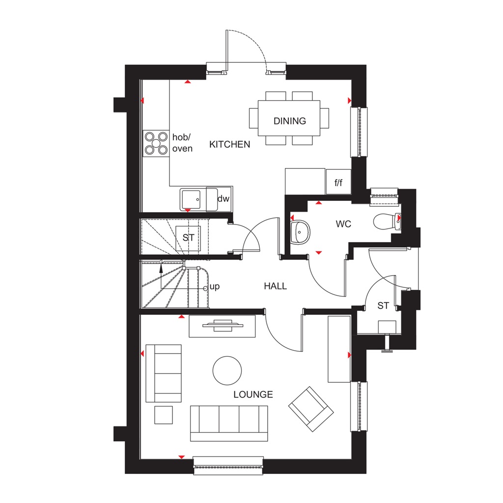 Abergeldie Ground Floor Plan