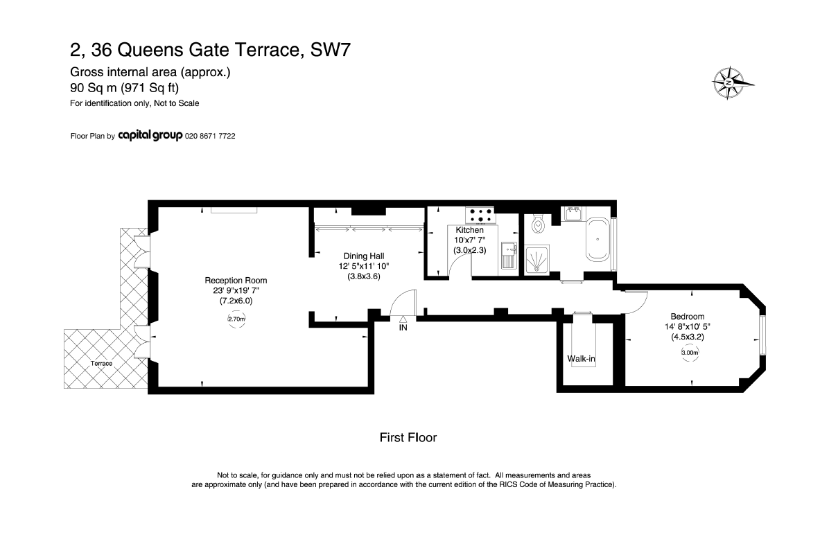 1 Bedrooms Flat for sale in Queen's Gate Terrace, London SW7