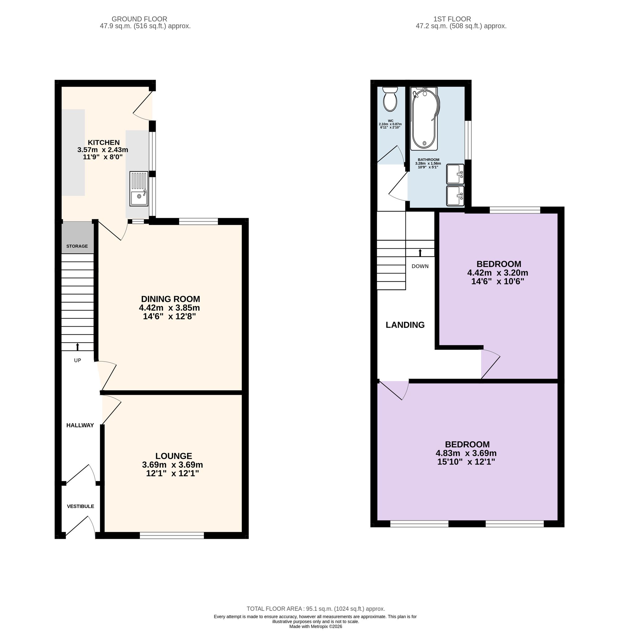 17 Talbot Road, Preston floorplan