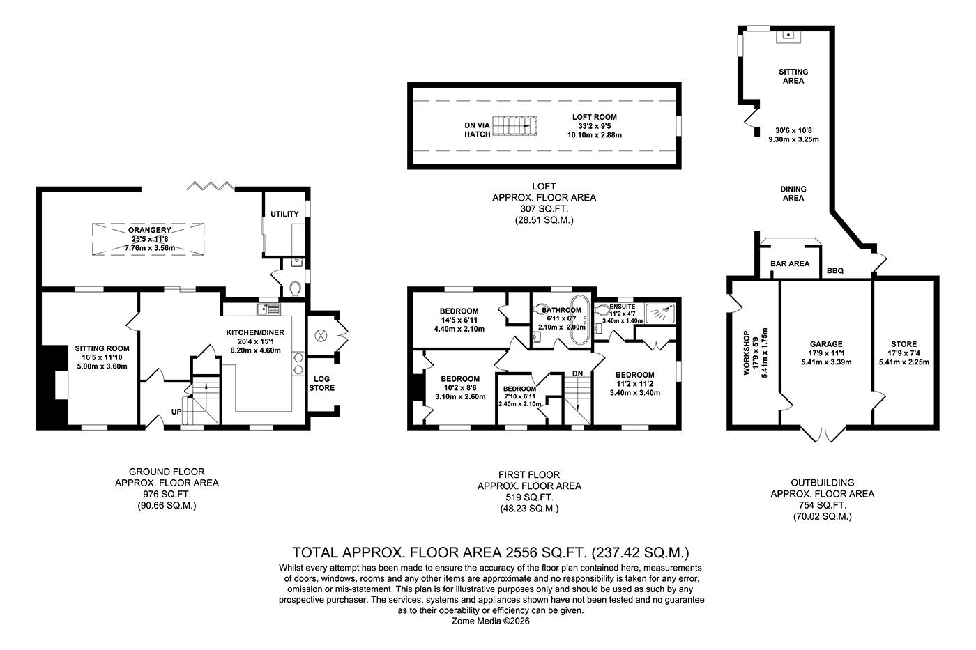 Wingrove Cottage, Queen Street, Paddock Wood floorplan