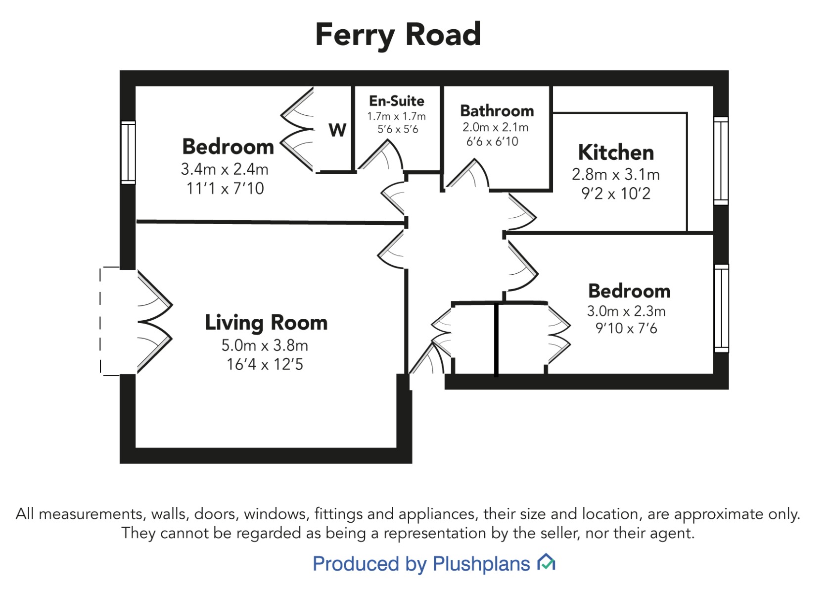 Flat 2/2, 74, Ferry Road, Glasgow floorplan