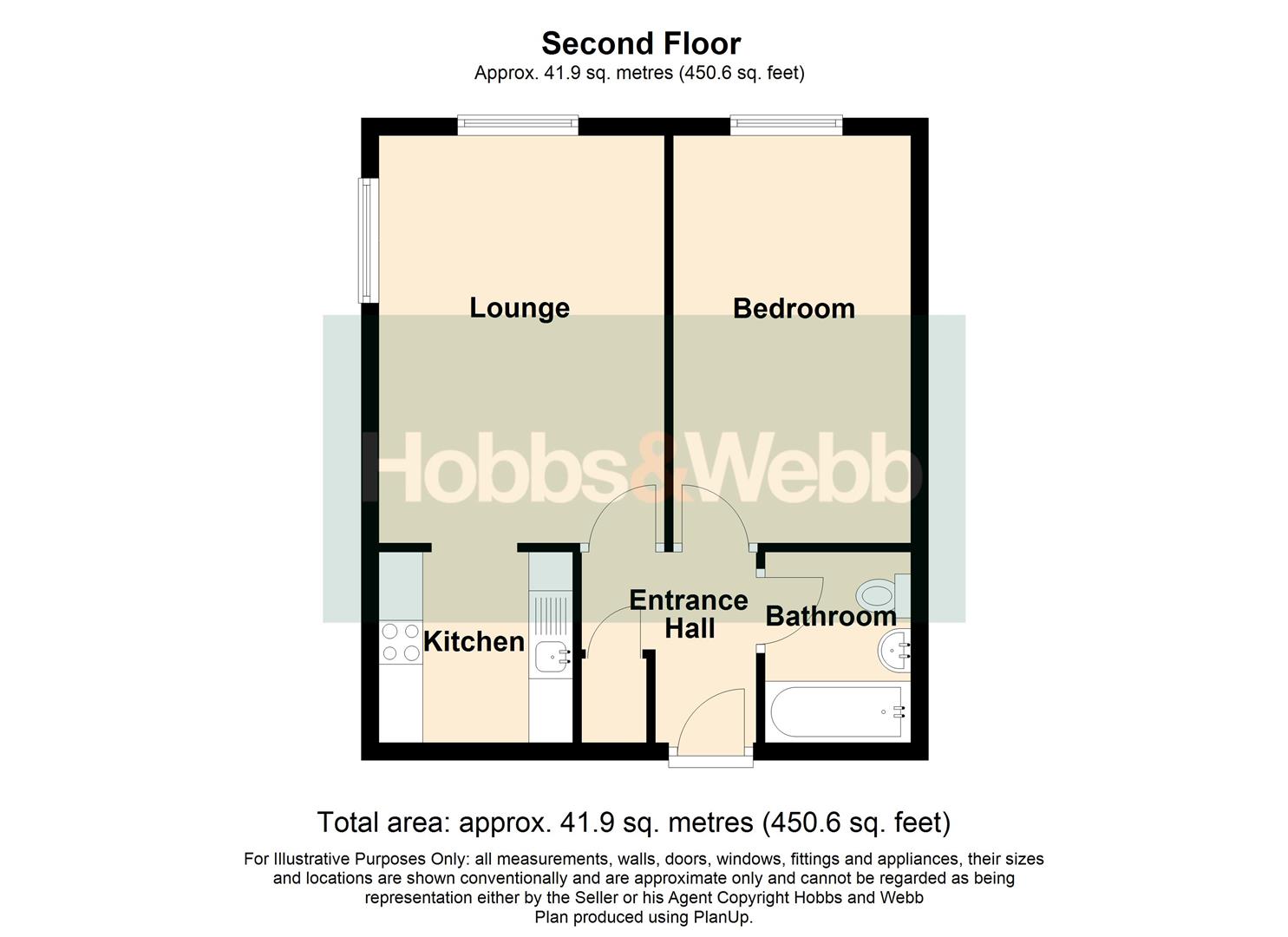 Flat 20 Crosby Hall, 1, Royal Crescent, Weston-Super-Mare floorplan