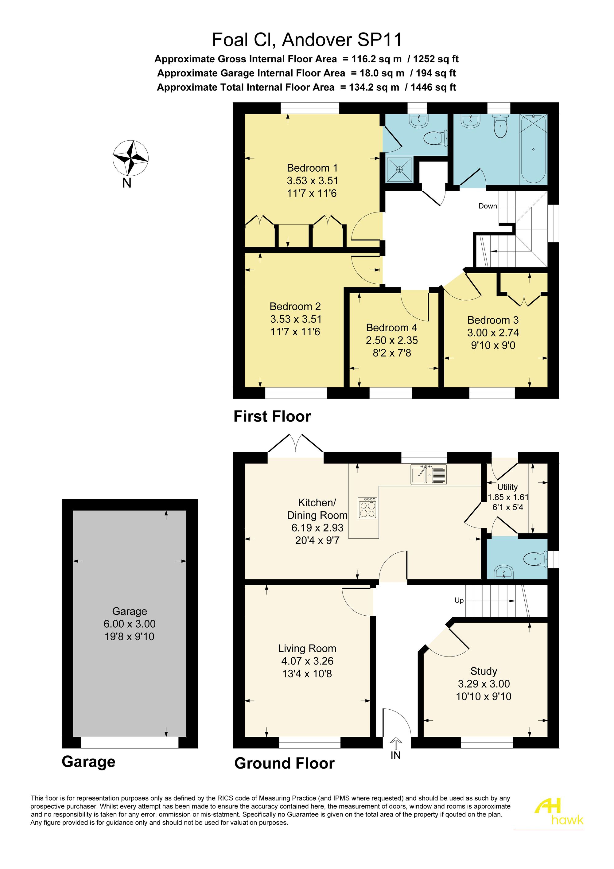 8 Foal Close, Andover floorplan