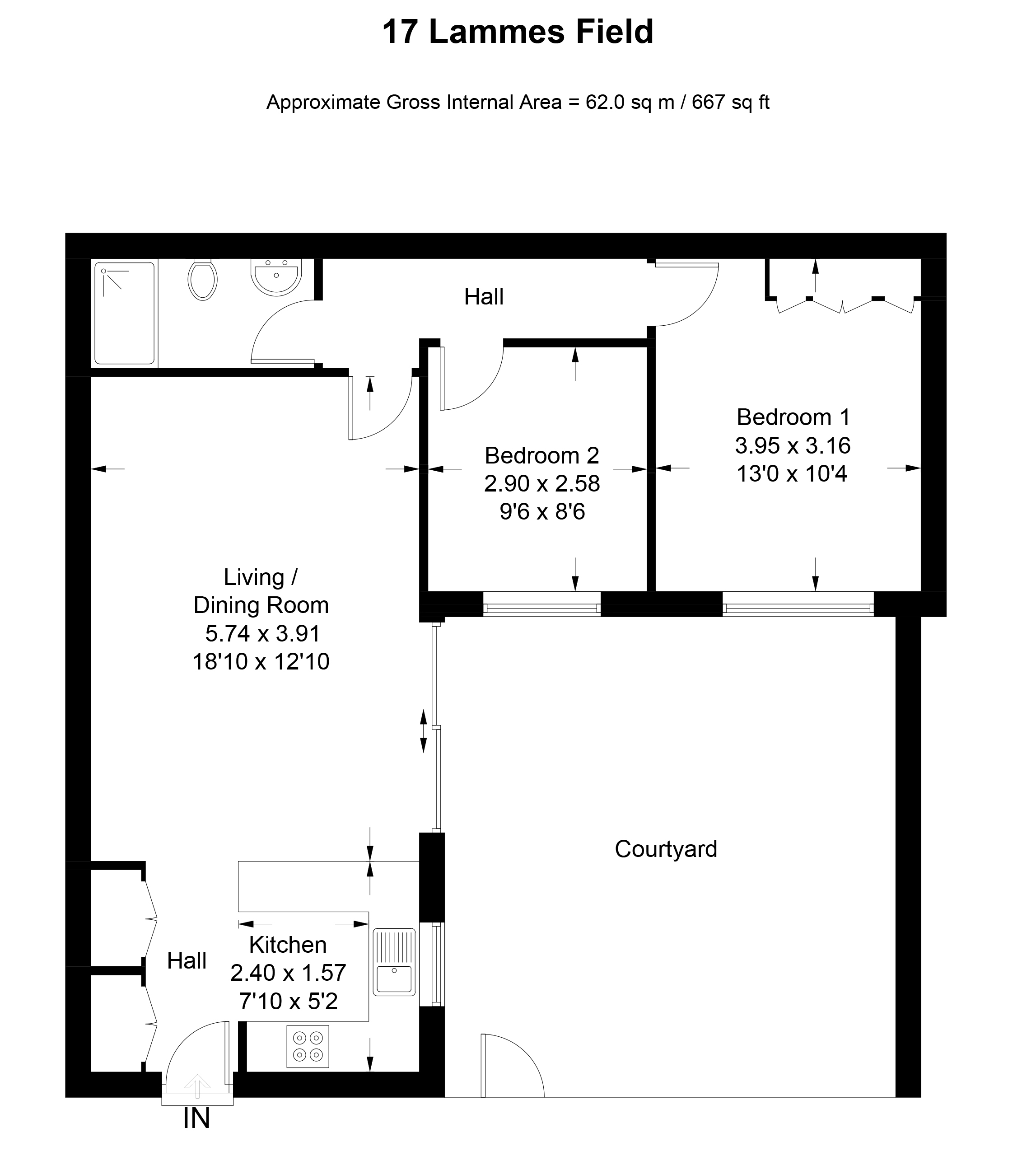 17, Lammas Field, Cambridge floorplan